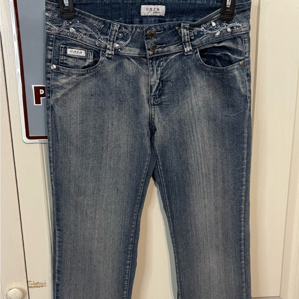 Saza  Women's Bootcut Blue Jeans